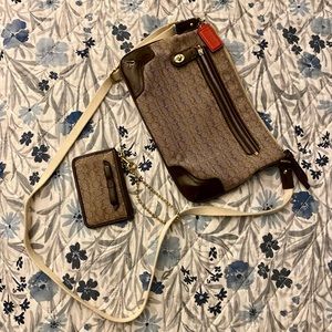 COACH Poppy Signature C Mini Oxford East/West Swingpack NEW Condition